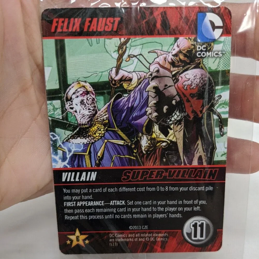 DC Comics Deck Building Felix Faust Promo Super-Villain Card
